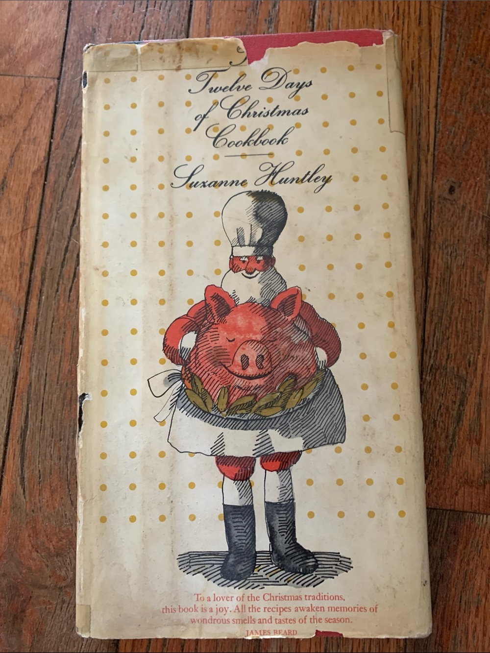 1965 The Twelve Days of Christmas Cookbook by — Red & Cream Cover